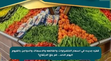 قفزة جديدة في أسعار الخضراوات والفاكهة والأسماك والدواجن بالفيوم اليوم الأحد.. كم بلغ الارتفاع؟